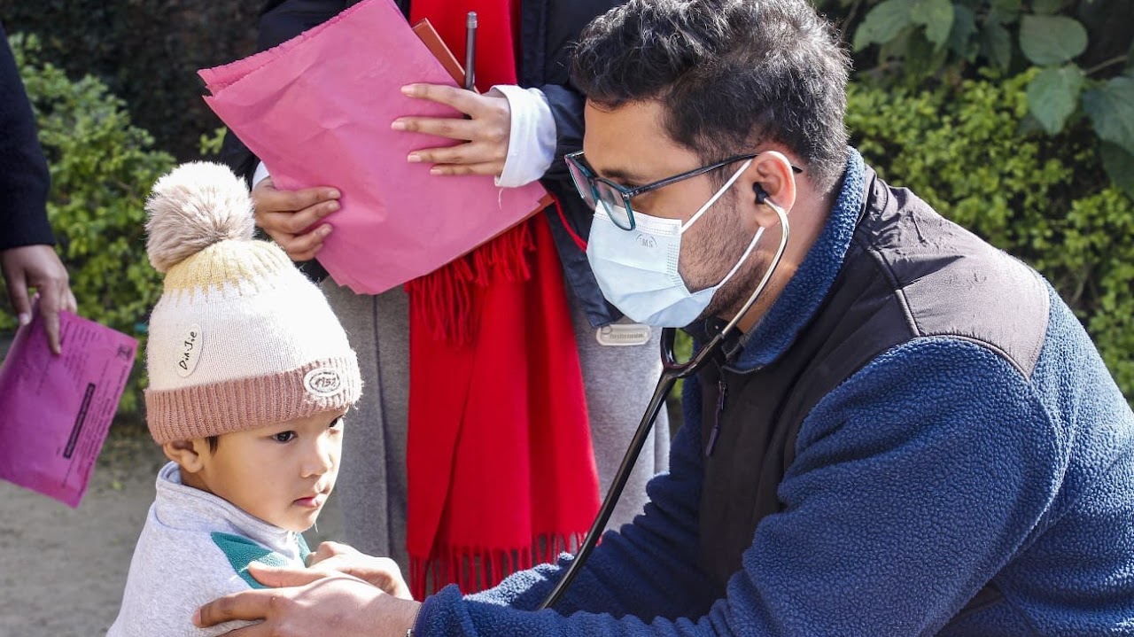 A Day Health Camp at School